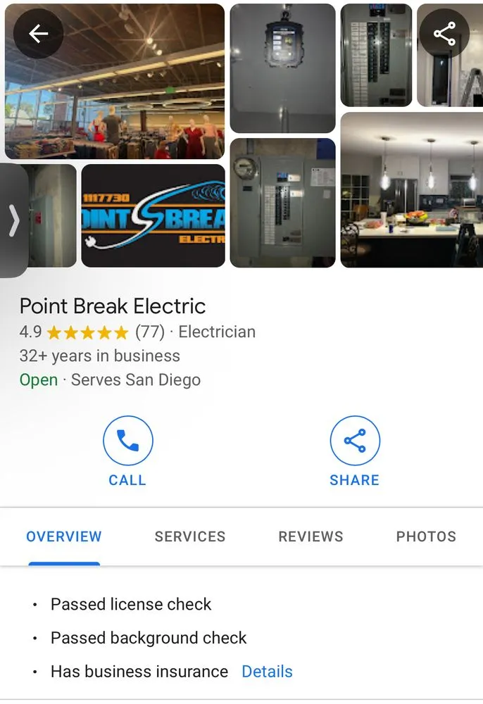 Certified electrician providing panel upgrade in , 