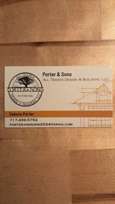 Porter & Sons All Trades Design & Builders Logo