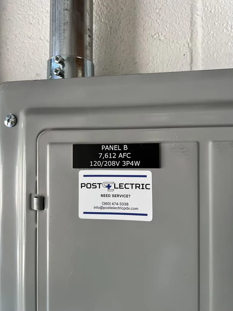 Slide of Post Electric Company