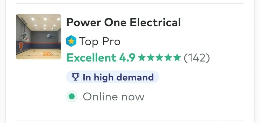 Slide of Power One Electrical