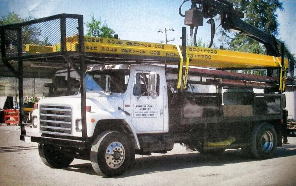 Slide of Power Pole Service