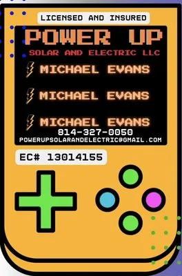 Power Up Solar And Electric Logo