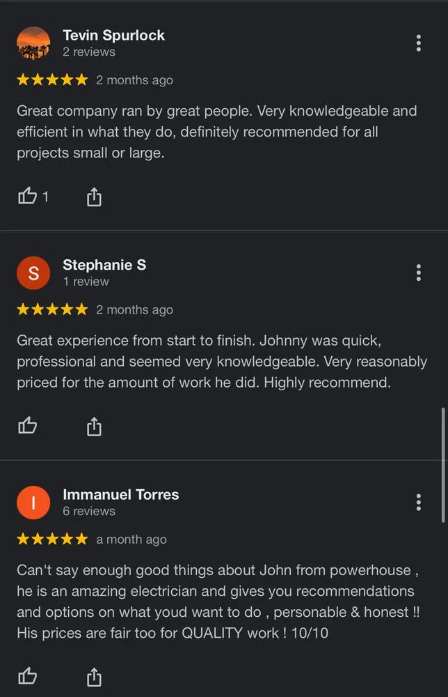 Slide of Powerhouse Electric