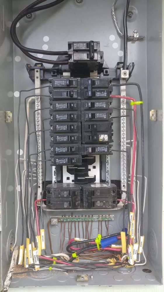 Professional electrician providing panel upgrade in , 