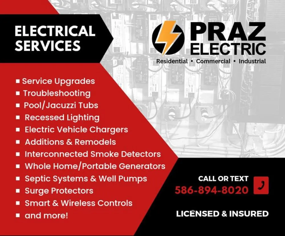 Emergency emergency electrical service experts serving St. Clair Shores, MI - Praz electric