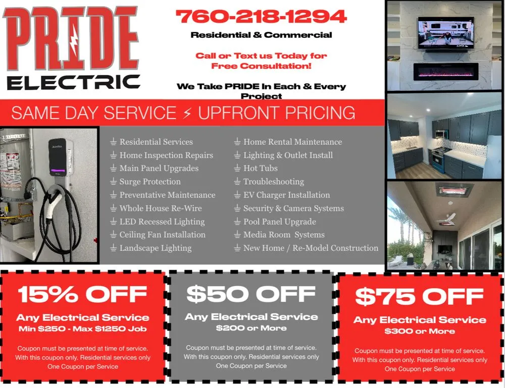 Slide of Pride Electric Contracting
