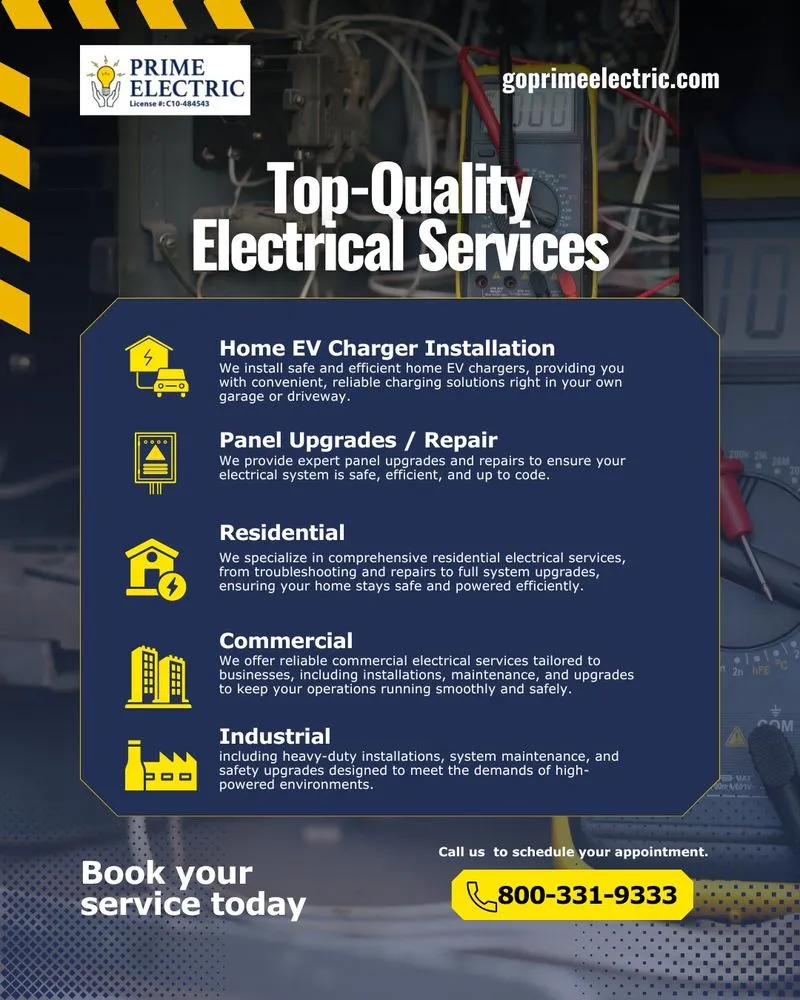 Professional lighting installation experts serving Reseda, CA - Prime Electric
