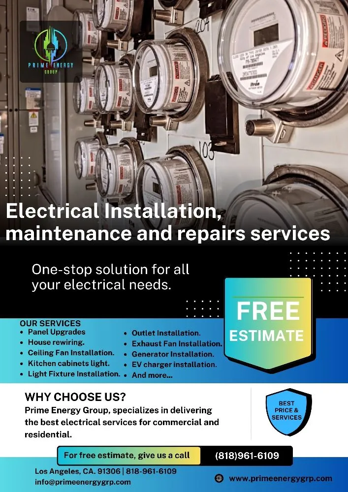 Reliable electrician providing panel upgrade in Winnetka, CA - Prime Energy Group