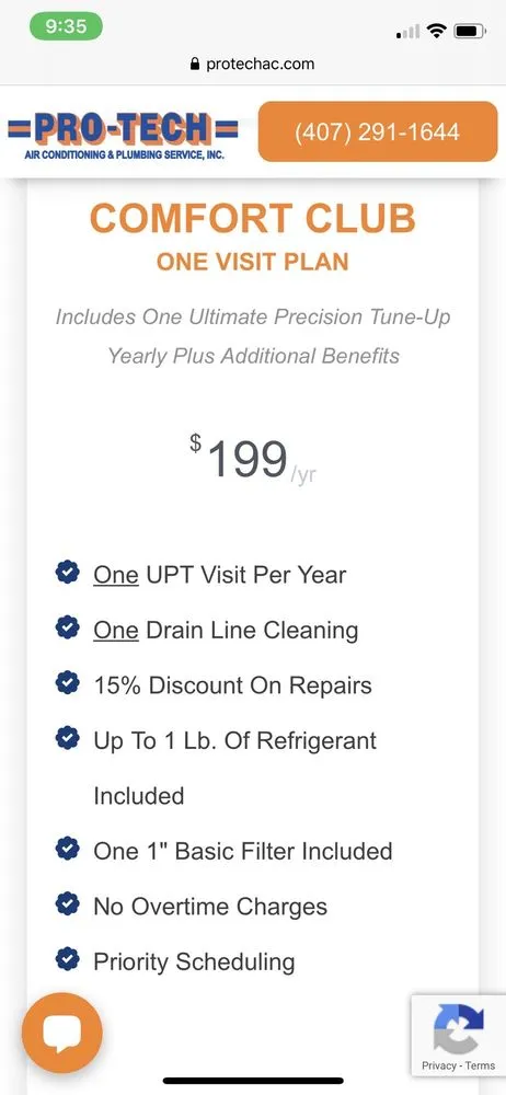 Slide of Pro-Tech Air Conditioning & Plumbing Service