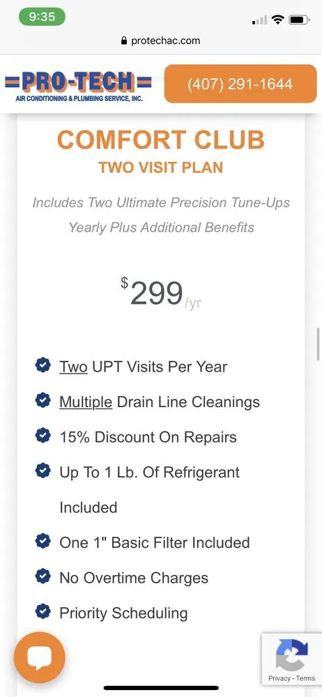 Slide of Pro-Tech Air Conditioning & Plumbing Service