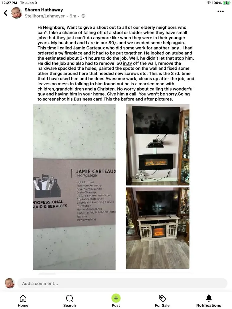 Slide of Professional Handyman Services