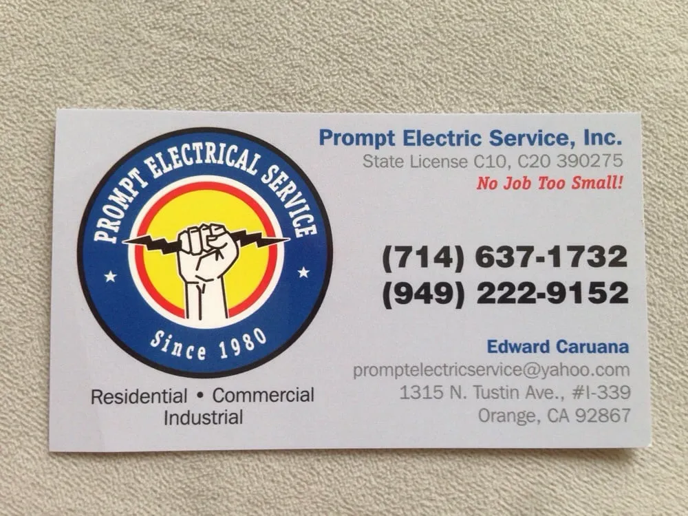 Trusted outlet and switch repair experts serving Orange County, CA - Prompt Electric Service