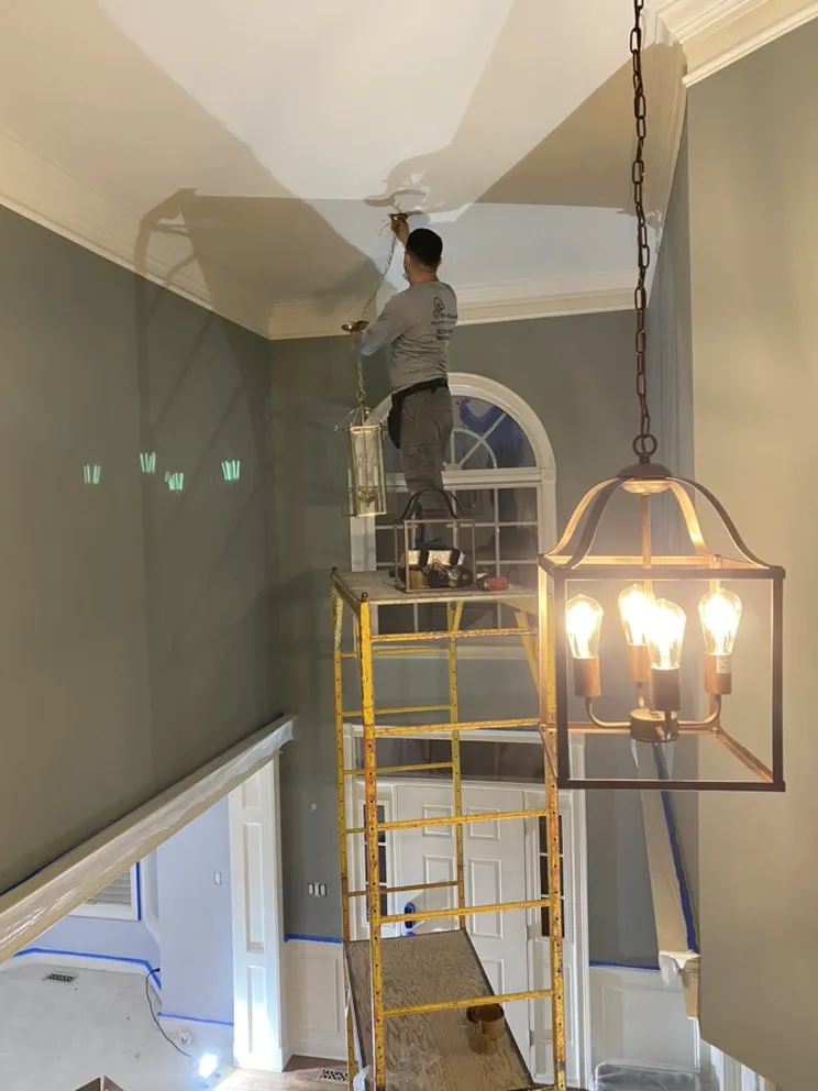 Certified electrician providing panel upgrade in ,