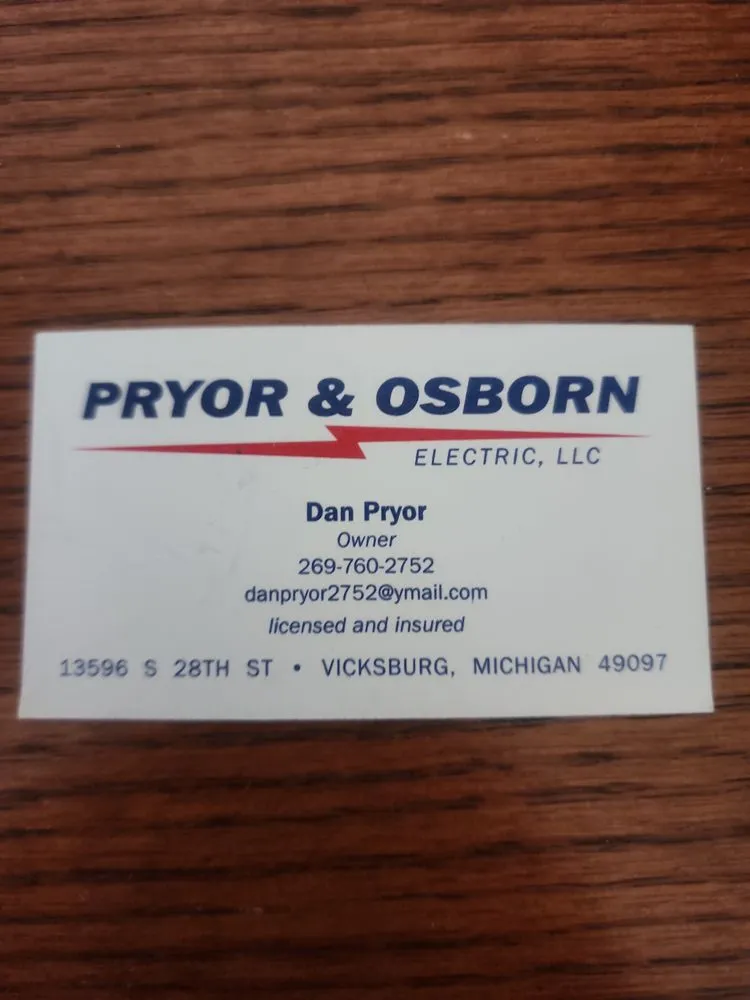 Slide of Pryor & Osborn Electric