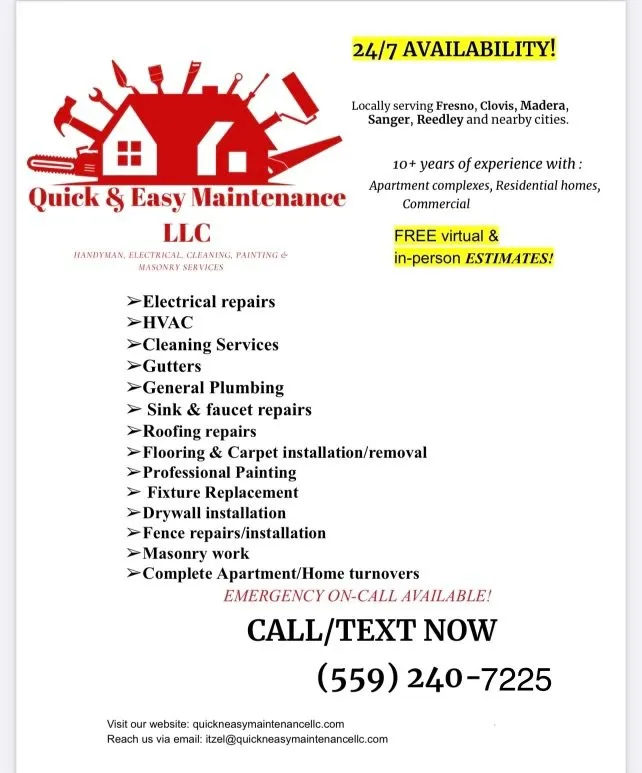 Slide of Quick & Easy Maintenance