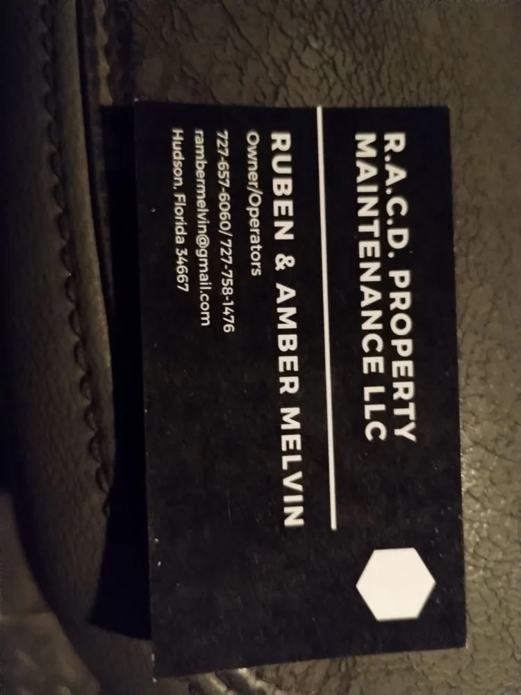 Slide of R.A.C.D. Property Maintenance