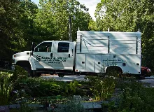 Professional electrician providing emergency electrical service in , 