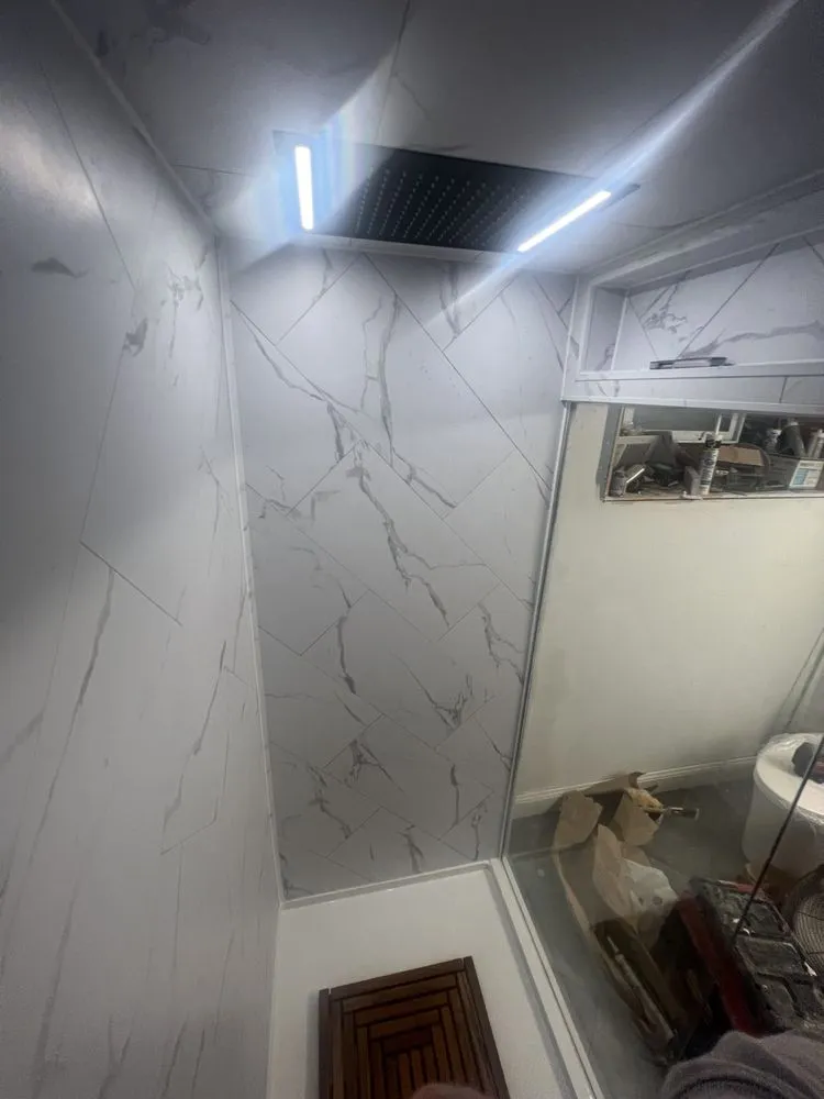 Slide of Red & Black Construction