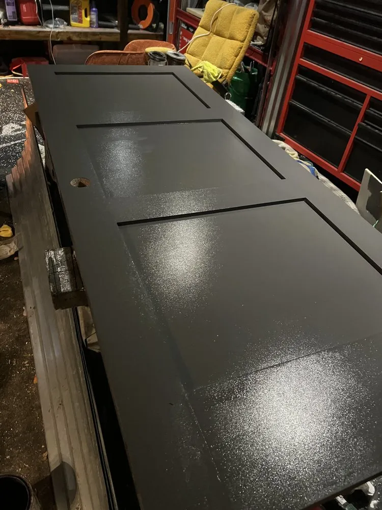 Slide of Red & Black Construction