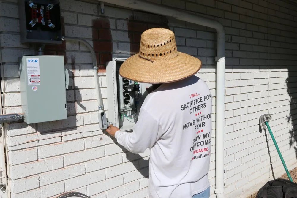 Reliable electrician providing panel upgrade in , 