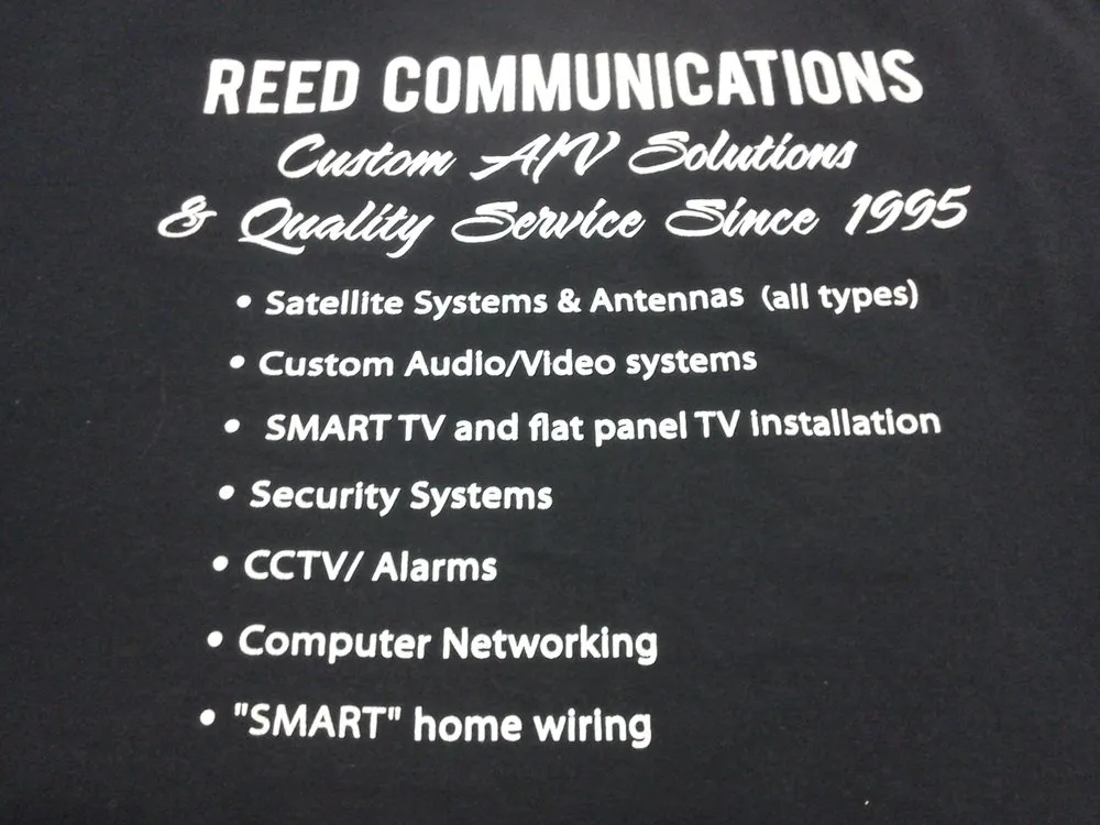 Slide of Reed Communications & Satellite