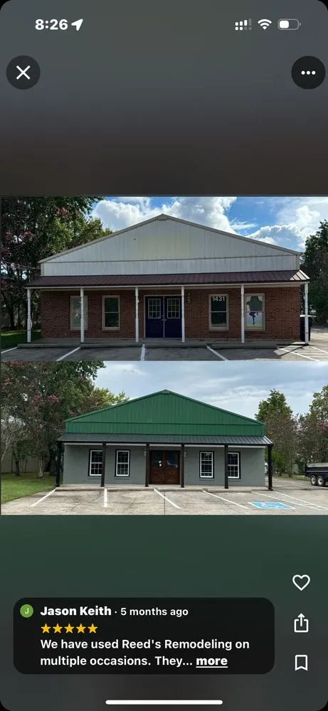 Slide of Reed's Remodeling