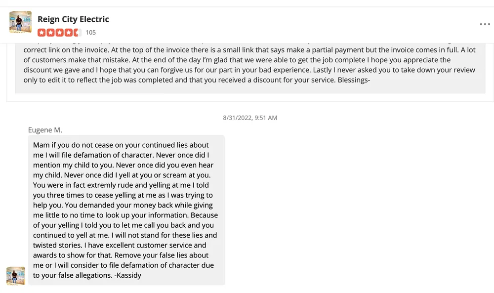 Slide of Reign City Electric