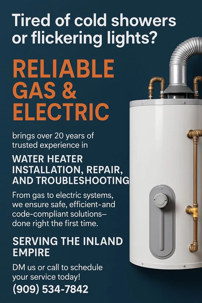 Slide of Reliable Gas and Electric