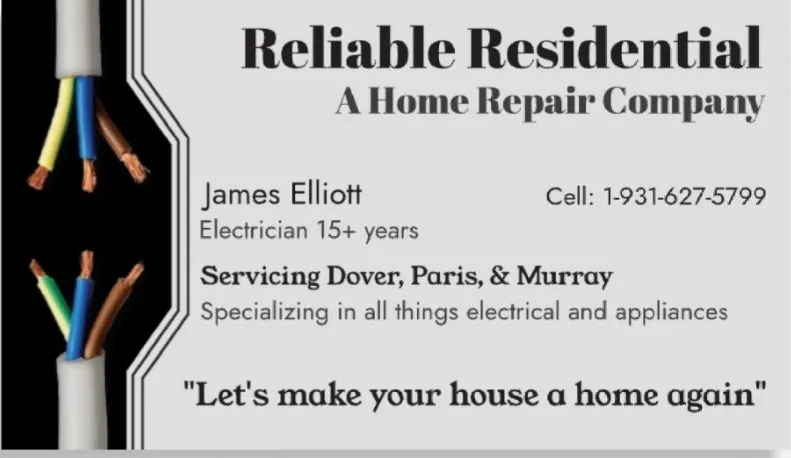 Reliable electrician providing lighting installation in Puryear, TN - Reliable Residential Home Repair