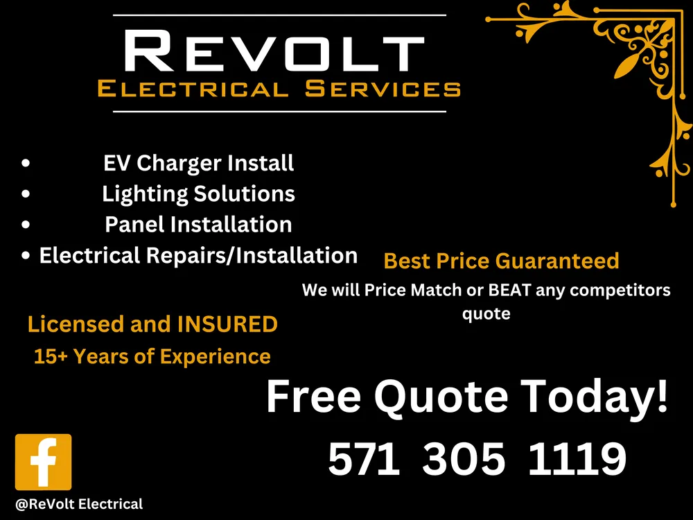 Slide of Revolt Electrical Services