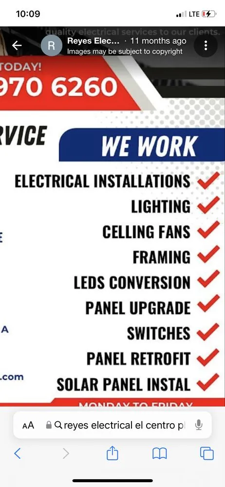 Slide of Reyes Electrical