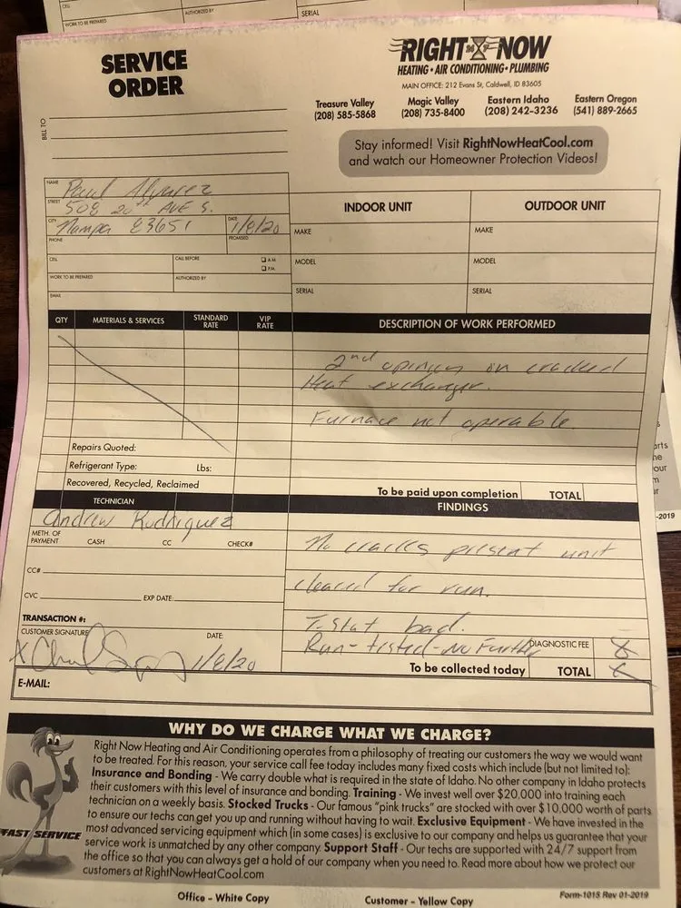 Slide of Right Now Heating, Air Conditioning & Plumbing