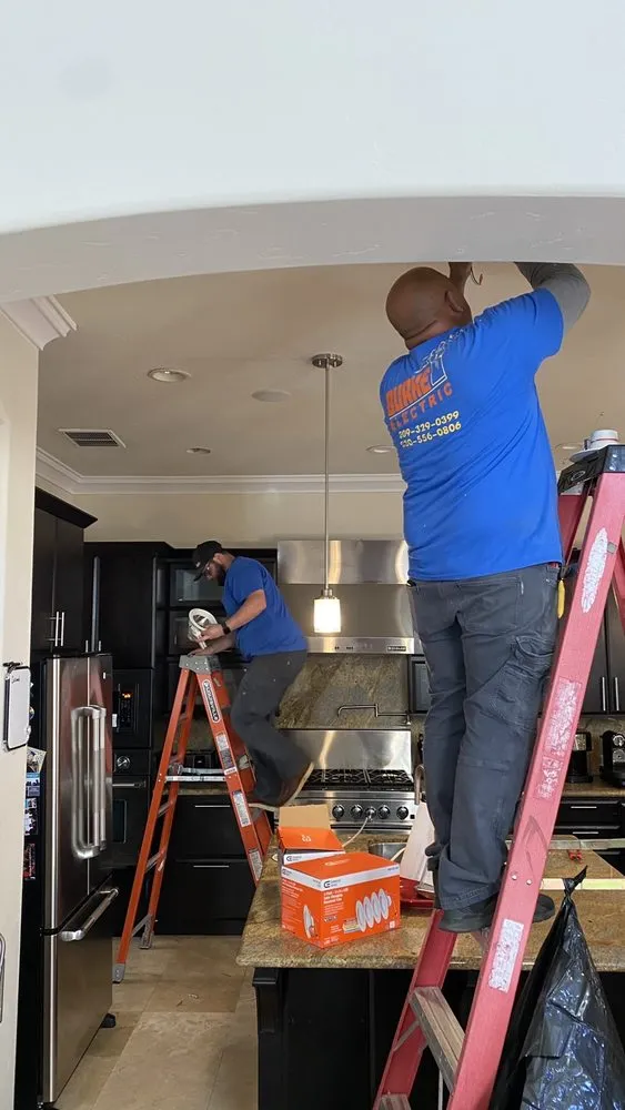 Professional electrician providing outlet and switch repair in , 