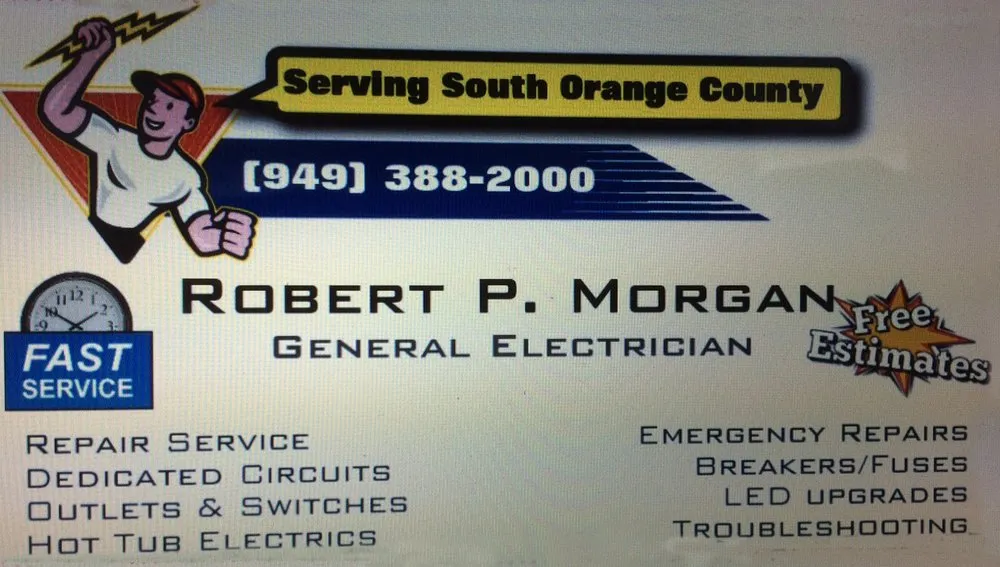 Emergency circuit breaker repair experts serving Capistrano Beach, CA - Robert P Morgan Electrician
