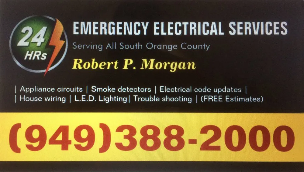 Emergency lighting installation experts serving Capistrano Beach, CA - Robert P Morgan Electrician