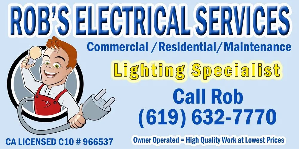 Slide of Rob's Electrical Services