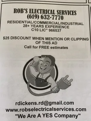 Rob's Electrical Services Logo