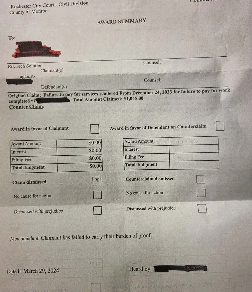 Slide of RocTech Solution