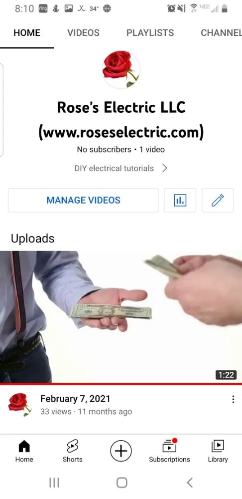 Slide of Rose's Electric