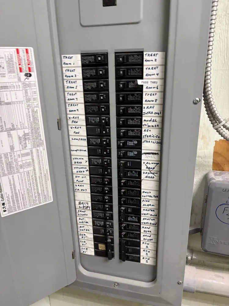 Certified electrician providing panel upgrade in Creekside, PA - Ryl and Services
