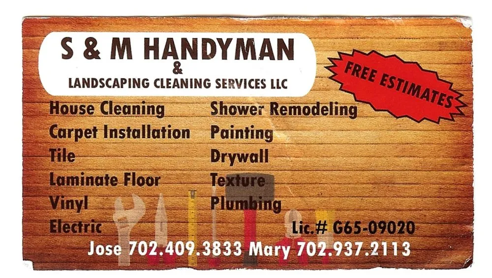 Slide of S & M Handyman