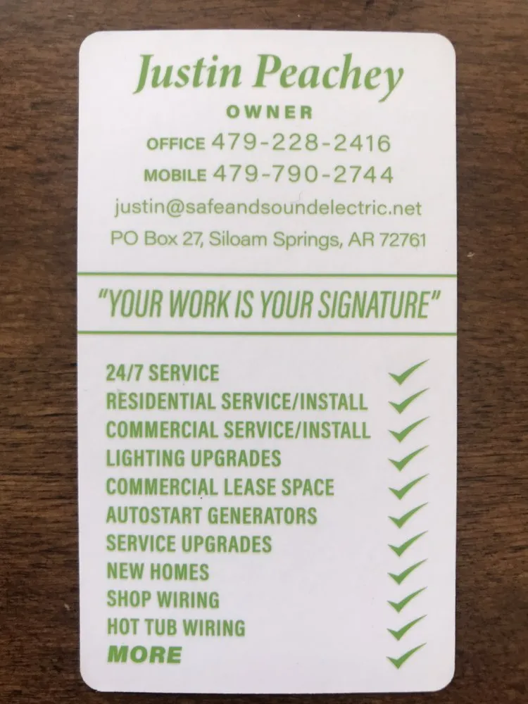 Slide of Safe & Sound Electric