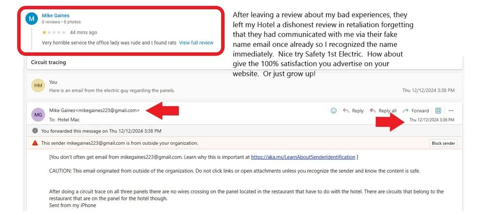 Slide of Safety First Electric