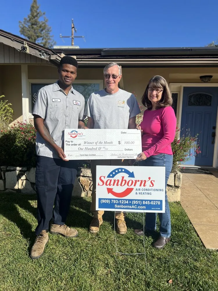 Slide of Sanborn's Air Conditioning & Heating