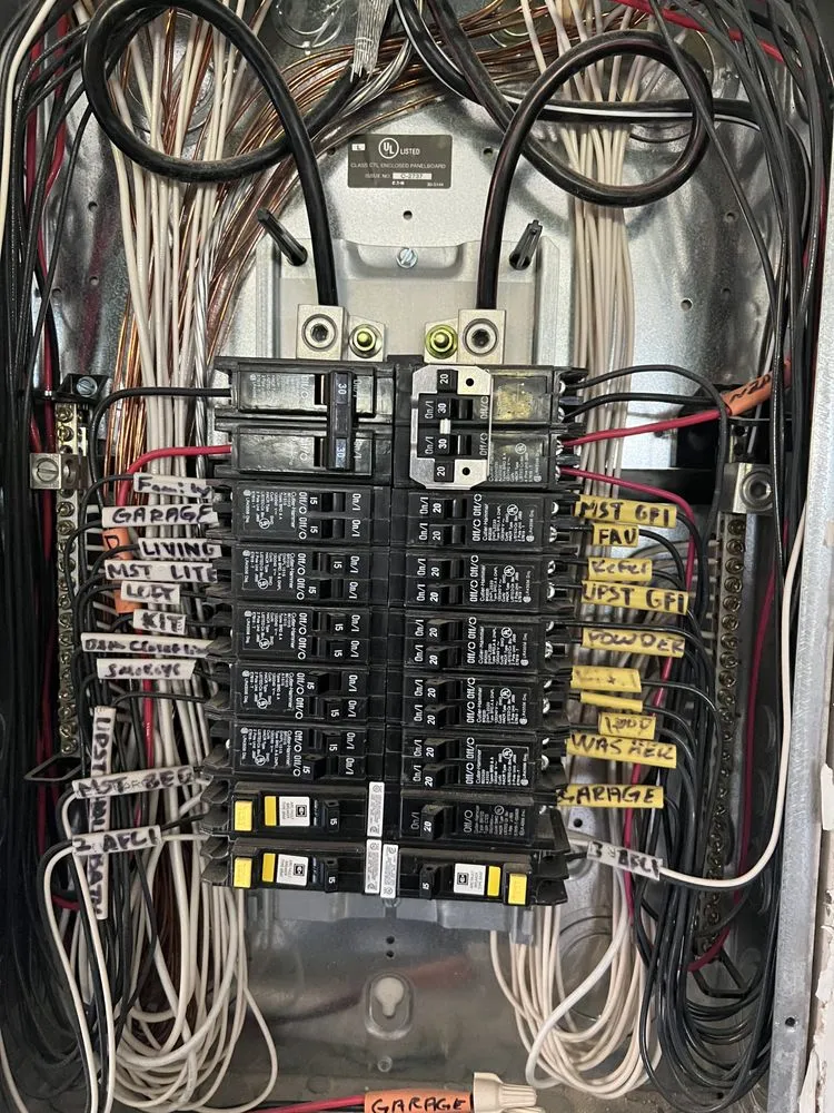 Certified electrical service for homes in wiring installation, by