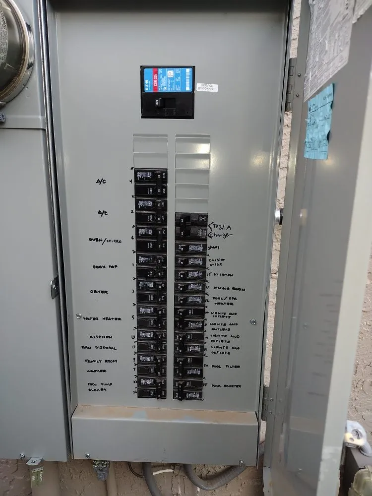 Emergency electrician providing panel upgrade in Goodyear, AZ - Sand and Sun Electrical