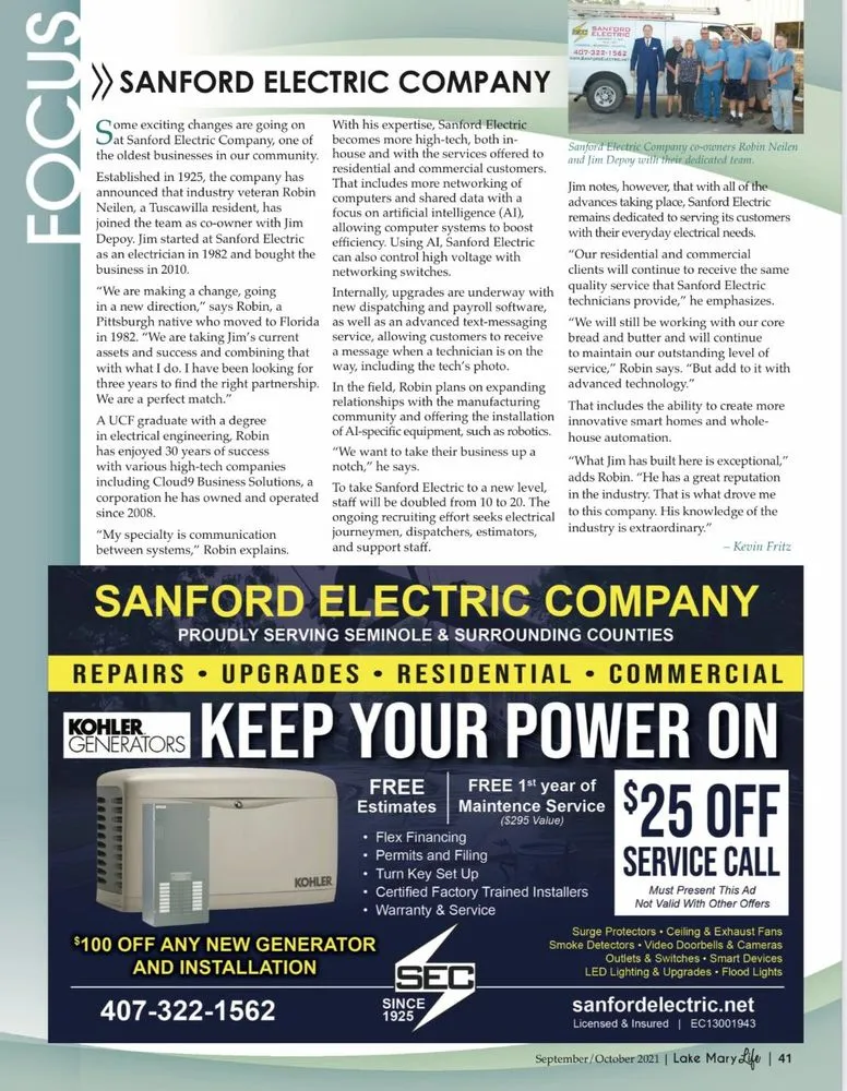 Slide of Sanford Electric Company II