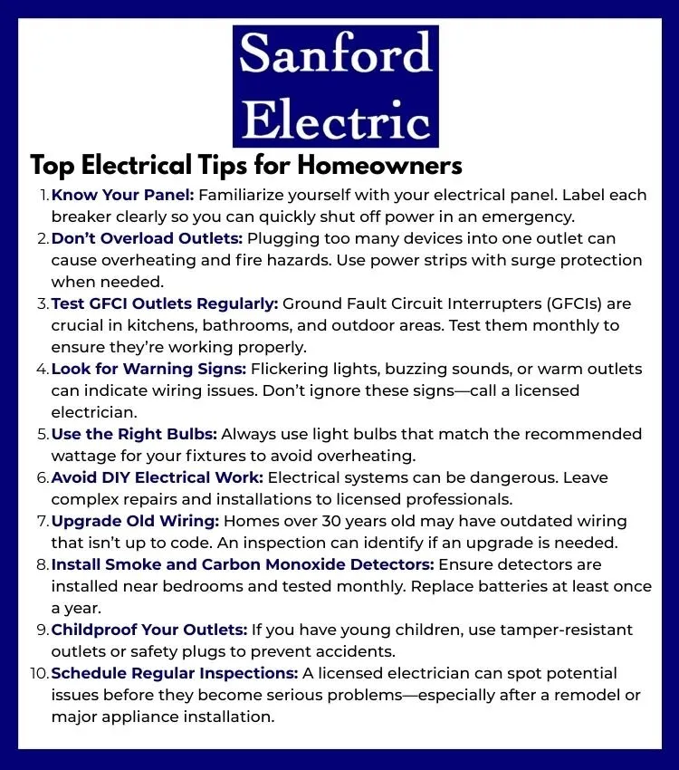 Slide of Sanford Electric