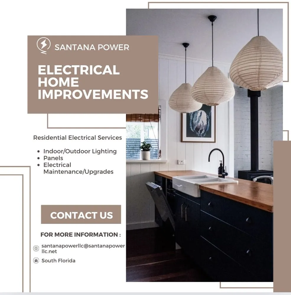 Certified electrician providing lighting installation in Port St. Lucie, FL - Santana Power