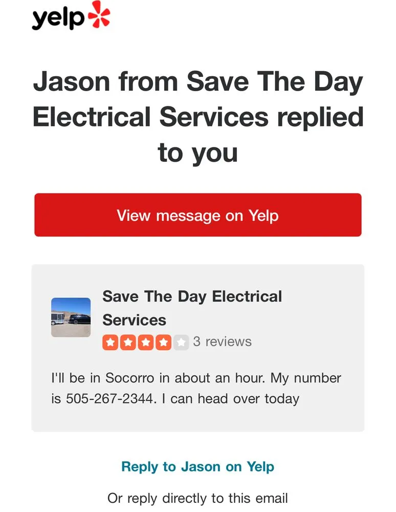 Slide of Save The Day Electrical Services